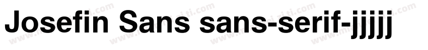 Josefin Sans sans-serif字体转换